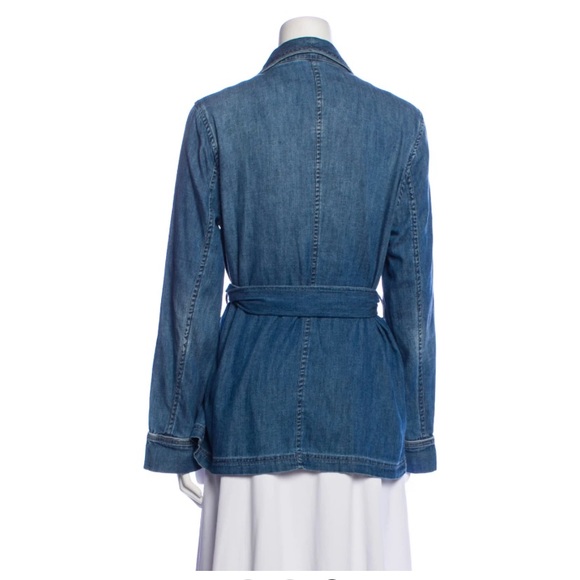 Equipment chambray denim wrap jacket - Picture 3 of 5